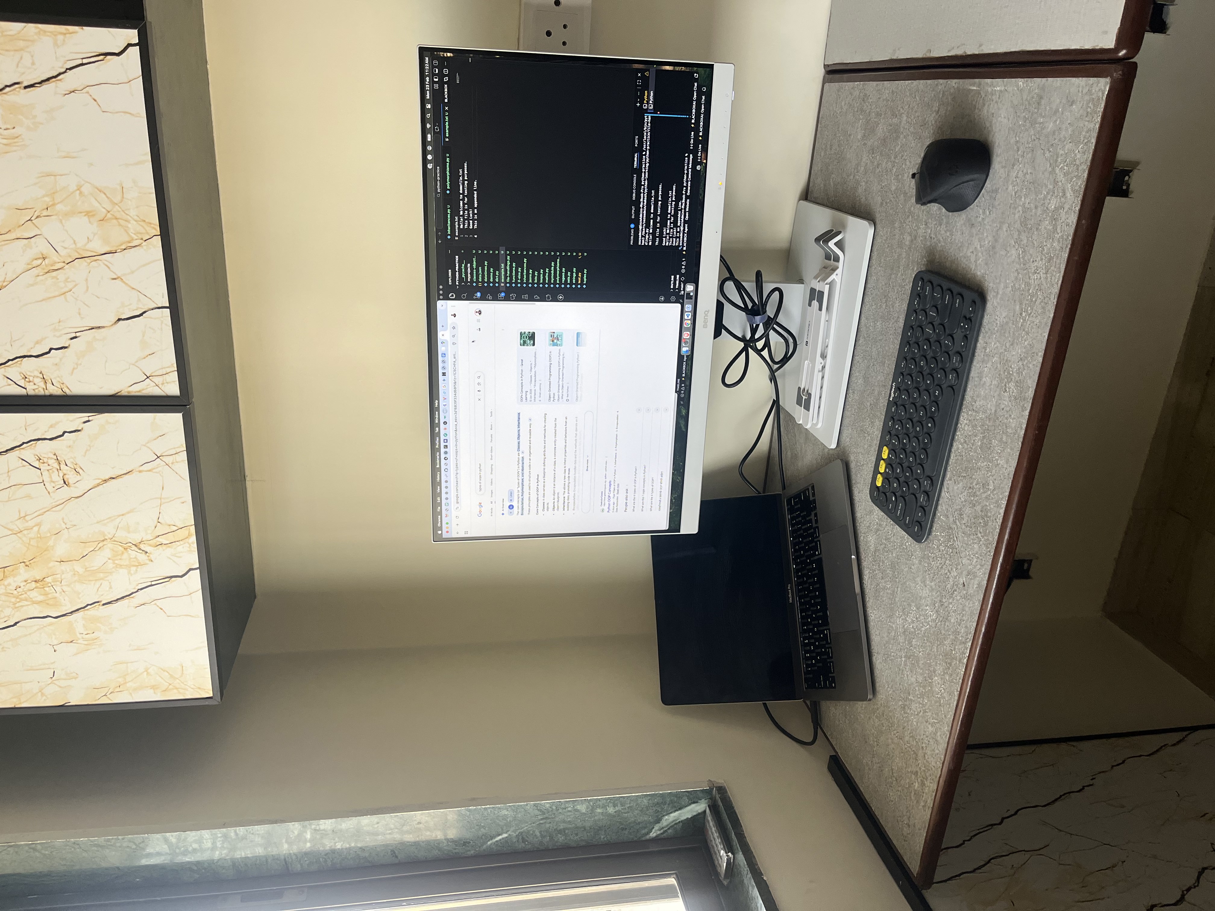 SkyWork Dedicated Desk with Dual Screen Setup